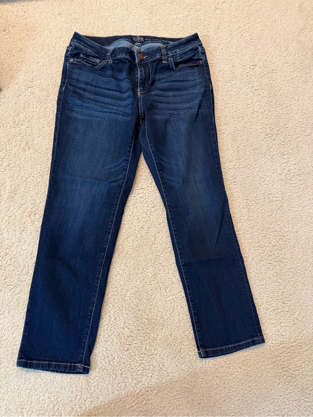 Soho Dark Indigo Straight Leg Women's Jeans
